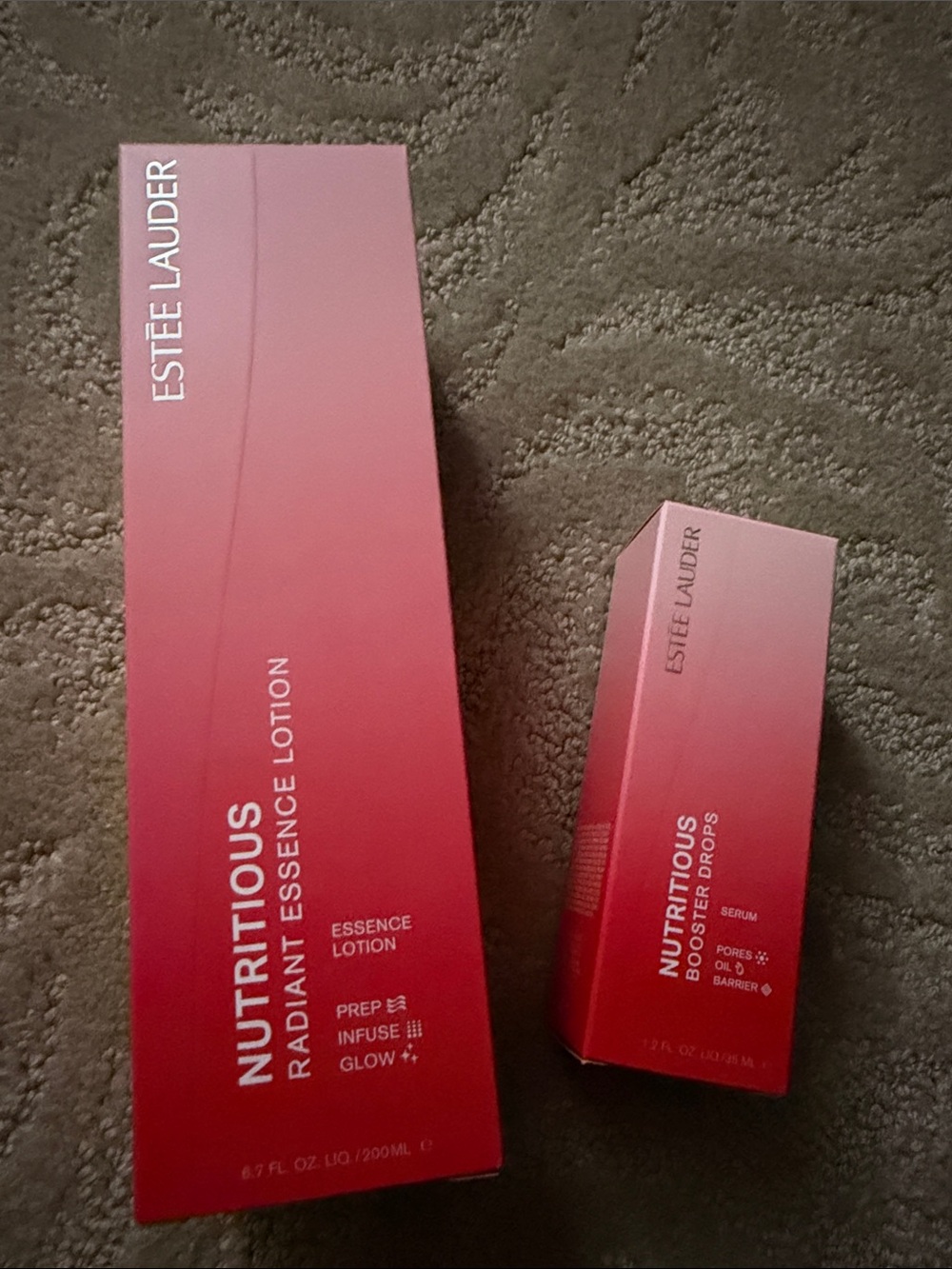 Estee Lauder Nutritious Radiant Essence Lotion & Booster Drops - Pink